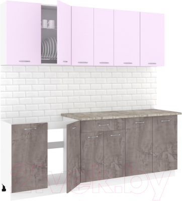 Готовая кухня Кортекс-мебель Корнелия Лира-лайт 2.2м - фото