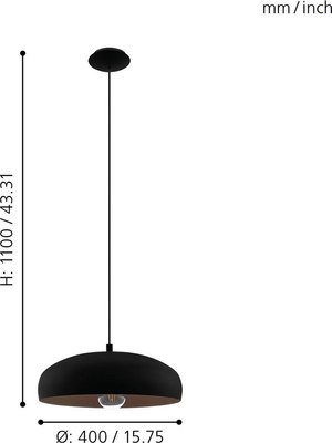 Потолочный светильник Eglo Mogano 1 94605