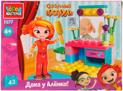 Конструктор Город мастеров Сказочный патруль Аленка с туалетным столиком / 1577-AA - фото