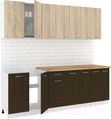 Готовая кухня Кортекс-мебель Корнелия Лира-лайт 2.3м - фото