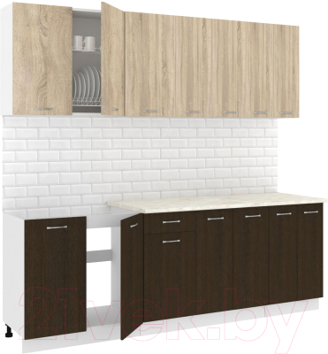 Готовая кухня Кортекс-мебель Корнелия Лира-лайт 2.3м - фото