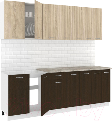 Готовая кухня Кортекс-мебель Корнелия Лира-лайт 2.3м - фото