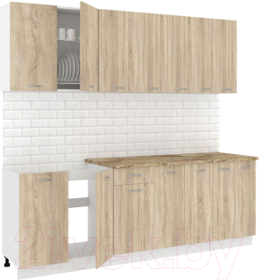 Готовая кухня Кортекс-мебель Корнелия Лира-лайт 2.3м - фото