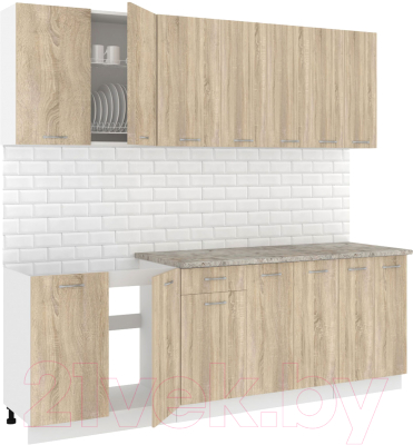 Готовая кухня Кортекс-мебель Корнелия Лира-лайт 2.3м - фото