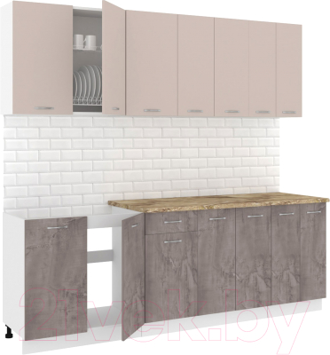 Готовая кухня Кортекс-мебель Корнелия Лира-лайт 2.3м - фото