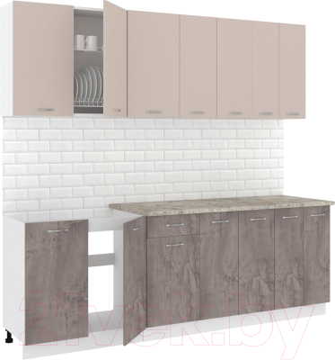 Готовая кухня Кортекс-мебель Корнелия Лира-лайт 2.3м - фото