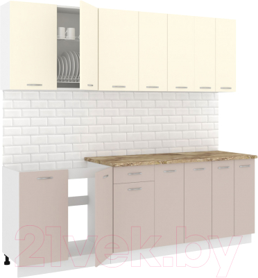 Готовая кухня Кортекс-мебель Корнелия Лира-лайт 2.3м - фото