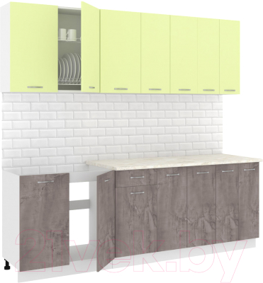 Готовая кухня Кортекс-мебель Корнелия Лира-лайт 2.3м - фото