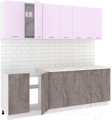 Готовая кухня Кортекс-мебель Корнелия Лира-лайт 2.3м - фото