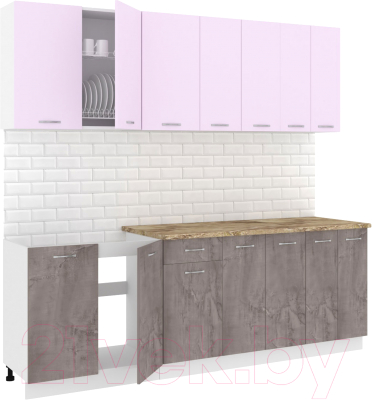 Готовая кухня Кортекс-мебель Корнелия Лира-лайт 2.3м - фото