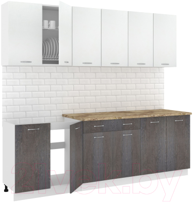 Готовая кухня Кортекс-мебель Корнелия Лира-лайт 2.4м - фото