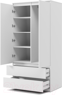 Шкаф MySTAR Сноули 900.1 ИВ-121.10 (белый)