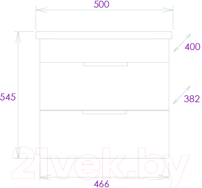 Тумба под умывальник Onika Легран 50.13 105031