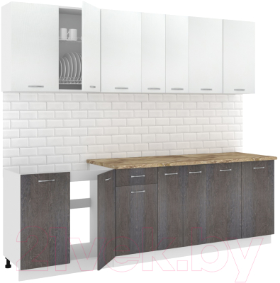 Готовая кухня Кортекс-мебель Корнелия Лира-лайт 2.5м - фото