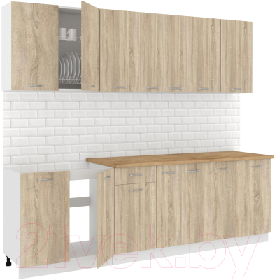 Готовая кухня Кортекс-мебель Корнелия Лира-лайт 2.5м - фото