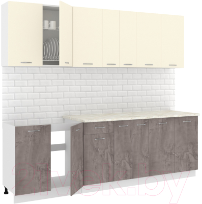Готовая кухня Кортекс-мебель Корнелия Лира-лайт 2.5м - фото