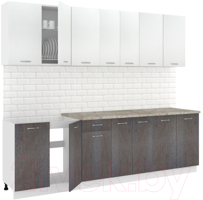 Готовая кухня Кортекс-мебель Корнелия Лира-лайт 2.6м - фото
