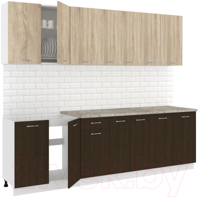 Готовая кухня Кортекс-мебель Корнелия Лира-лайт 2.6м - фото