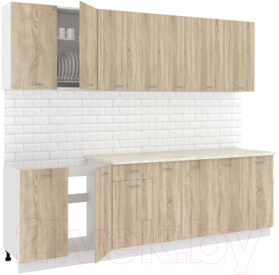 Готовая кухня Кортекс-мебель Корнелия Лира-лайт 2.6м  - фото