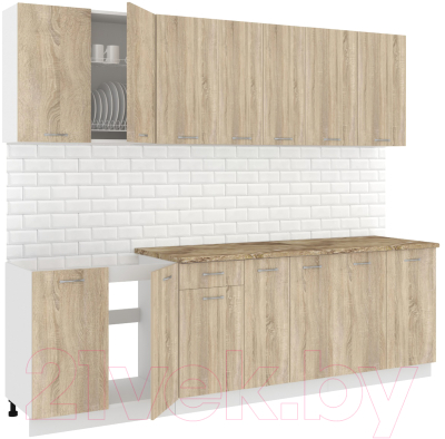 Готовая кухня Кортекс-мебель Корнелия Лира-лайт 2.6м  - фото