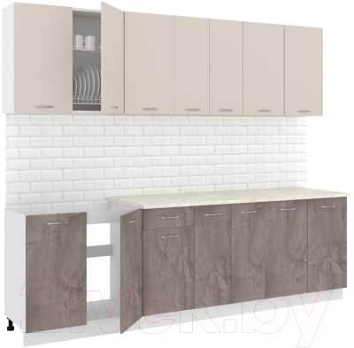 Готовая кухня Кортекс-мебель Корнелия Лира-лайт 2.6м - фото