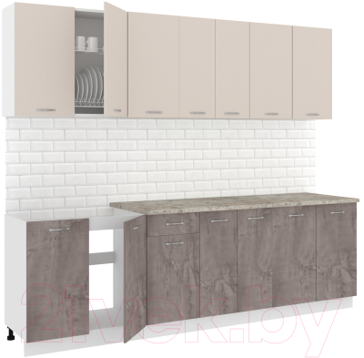 Готовая кухня Кортекс-мебель Корнелия Лира-лайт 2.6м - фото