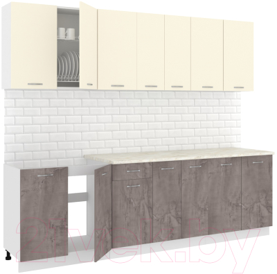 Готовая кухня Кортекс-мебель Корнелия Лира-лайт 2.6м - фото