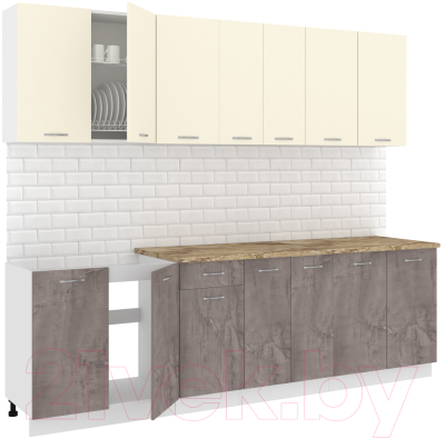 Готовая кухня Кортекс-мебель Корнелия Лира-лайт 2.6м - фото