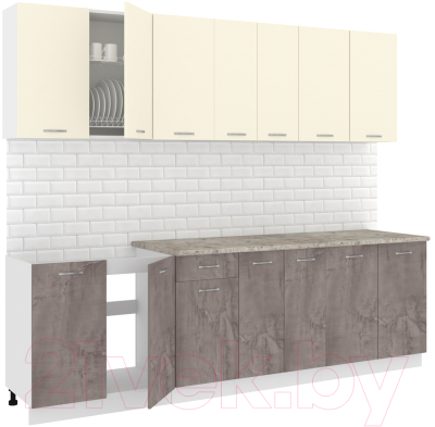 Готовая кухня Кортекс-мебель Корнелия Лира-лайт 2.6м - фото
