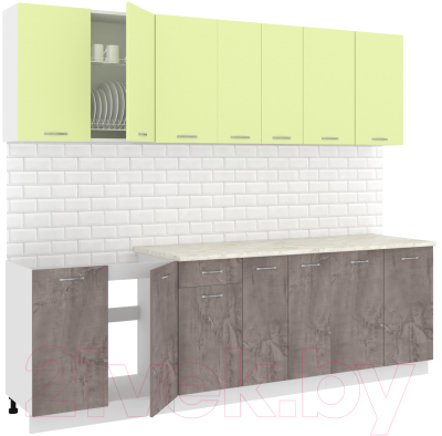 Готовая кухня Кортекс-мебель Корнелия Лира-лайт 2.6м - фото