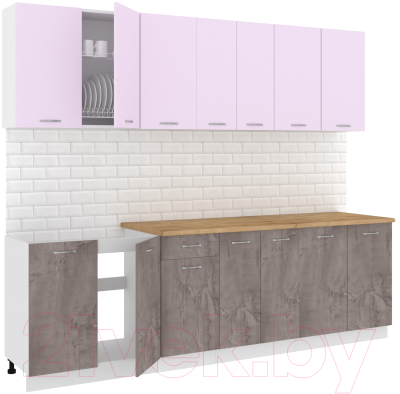 Готовая кухня Кортекс-мебель Корнелия Лира-лайт 2.6м - фото