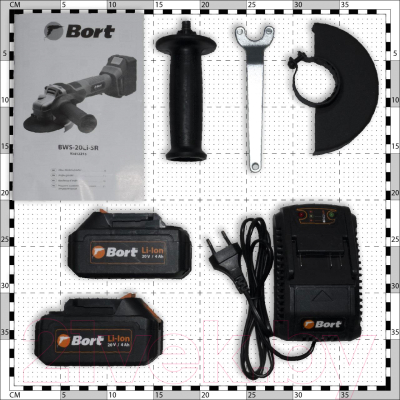 Угловая шлифовальная машина Bort BWS-20Li-SR