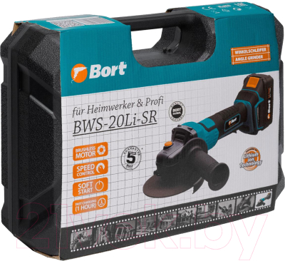 Угловая шлифовальная машина Bort BWS-20Li-SR