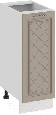 Шкаф-стол кухонный ТриЯ Бьянка 1Н3 (белый/дуб кофе) - фото