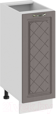 Шкаф-стол кухонный ТриЯ Бьянка 1Н3 (белый/дуб серый) - фото