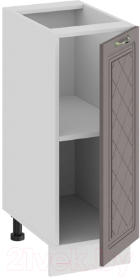 Шкаф-стол кухонный ТриЯ Бьянка 1Н3 (белый/дуб серый)