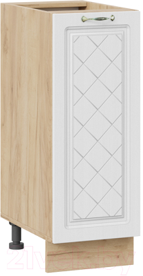 Шкаф-стол кухонный ТриЯ Бьянка 1Н3 (дуб крафт золотой/дуб белый) - фото