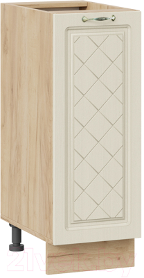 Шкаф-стол кухонный ТриЯ Бьянка 1Н3 (дуб крафт золотой/дуб ваниль) - фото
