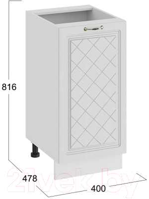 Шкаф-стол кухонный ТриЯ Бьянка 1Н4 (белый/дуб белый)