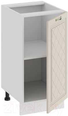 Шкаф-стол кухонный ТриЯ Бьянка 1Н4 (белый/дуб ваниль)
