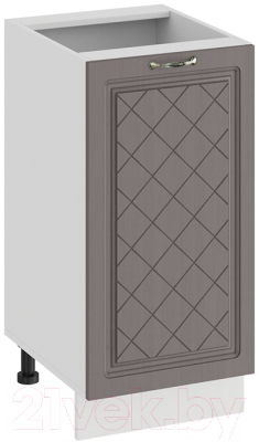 Шкаф-стол кухонный ТриЯ Бьянка 1Н4 (белый/дуб серый) - фото