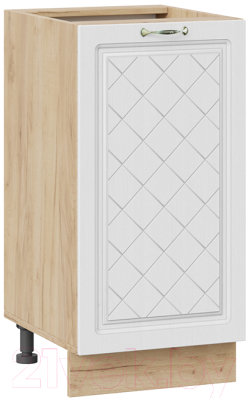 Шкаф-стол кухонный ТриЯ Бьянка 1Н4 (дуб крафт золотой/дуб белый) - фото