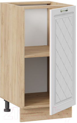 Шкаф-стол кухонный ТриЯ Бьянка 1Н4 (дуб крафт золотой/дуб белый)