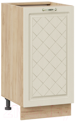 Шкаф-стол кухонный ТриЯ Бьянка 1Н4 (дуб крафт золотой/дуб ваниль) - фото