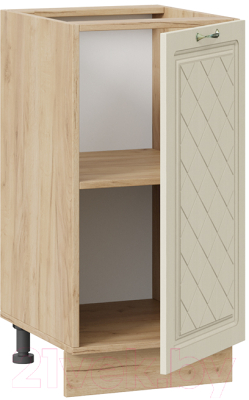 Шкаф-стол кухонный ТриЯ Бьянка 1Н4 (дуб крафт золотой/дуб ваниль)