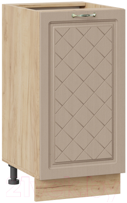 Шкаф-стол кухонный ТриЯ Бьянка 1Н4 (дуб крафт золотой/дуб кофе) - фото