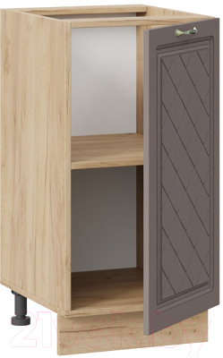 Шкаф-стол кухонный ТриЯ Бьянка 1Н4 (дуб крафт золотой/дуб серый)