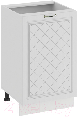 Шкаф-стол кухонный ТриЯ Бьянка 1Н5 (белый/дуб белый) - фото