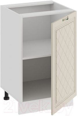 Шкаф-стол кухонный ТриЯ Бьянка 1Н5 (белый/дуб ваниль)