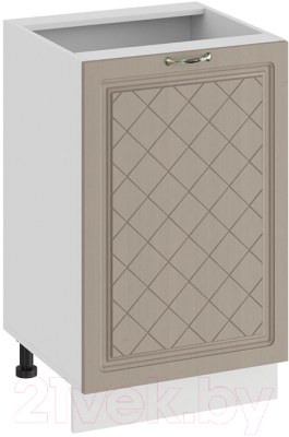 Шкаф-стол кухонный ТриЯ Бьянка 1Н5 (белый/дуб кофе) - фото